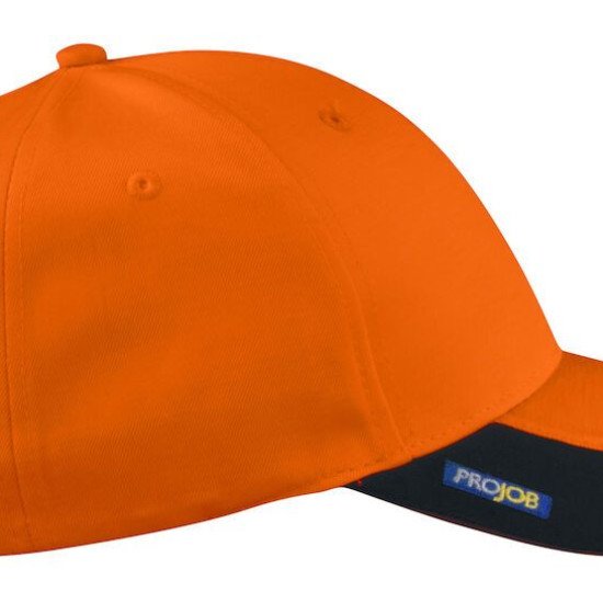 Кепка Projob 9013 зі світловідбиваючими елементами, колір помаранчевий/чорний - 6490131799