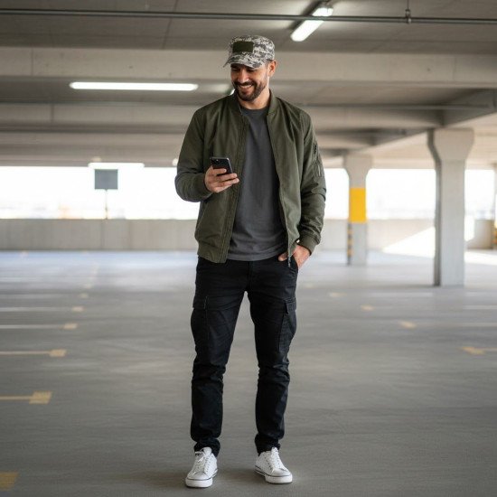 Кепка coFEE Military з липучкою велкро 50 х 80 мм, колір піксель сірий - 4034-54 CO-V