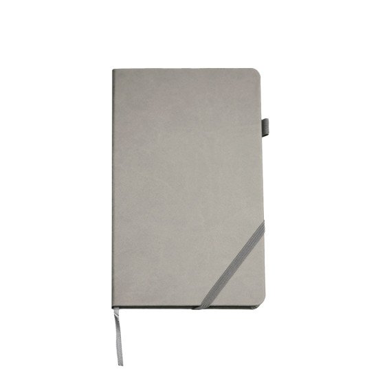 Блокнот в клітинку А5 Berganote Hard, тверда обкладинка, колір сірий - 50040138-07