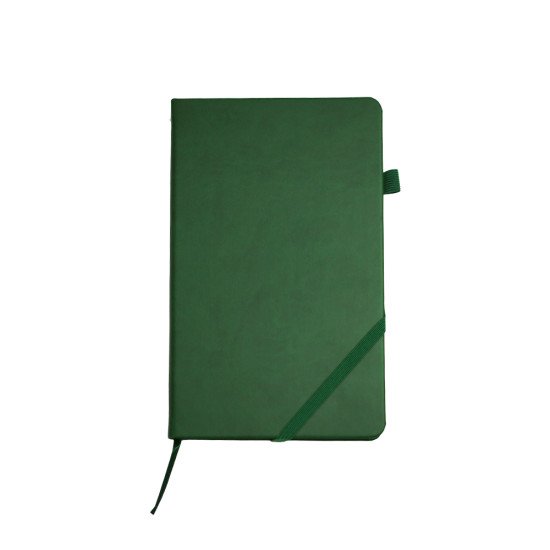 Блокнот в клітинку А5 Berganote Hard, тверда обкладинка, колір темно-зелений - 50040138-99