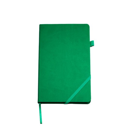 Блокнот в клітинку А5 Berganote Hard, тверда обкладинка, колір зелений - 50040138-04