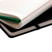 Блокнот в клітинку А5 Berganote Hard, тверда обкладинка, колір зелений - 50040138-04