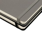 Блокнот в клітинку А5 Berganote Soft, тверда обкладинка, колір сірий - 50040238-04