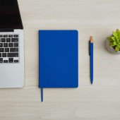 Блокнот в лінію А5 Berganote Flexible, м'яка обкладинка, колір синій - 50040338-03