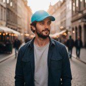 Кепка coFEE Cool feeling, колір морський - 4221.21 COV