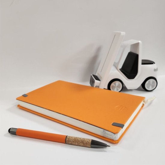 Ручка металева кулькова Bergamo Amazon, колір помаранчевий - 50010122-06