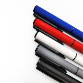 Ручка металева кулькова Bergamo Elbe, колір червоний - 50010622-02