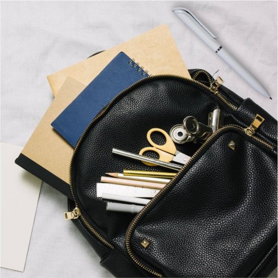 Ручка пластикова кулькова Bergamo Isa, колір білий - 50010919-08