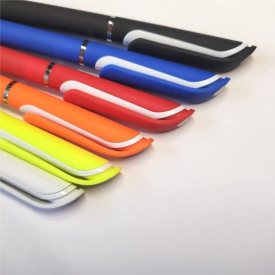 Ручка пластикова кулькова Bergamo Isa, колір білий - 50010919-08