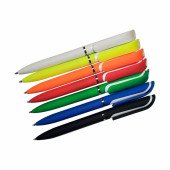 Ручка пластикова кулькова Bergamo Isa, колір білий - 50010919-08