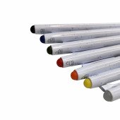 Ручка пластикова гелева Bergamo Ottawa, колір білий/синій - 50011119-03