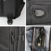 Рюкзак для подорожей Nikibo Sleek, колір чорний - 30010805-01 Рюкзак для подорожей Nikibo Sleek, колір чорний - 30010805-01