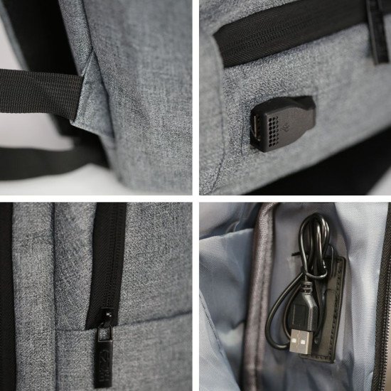 Рюкзак для подорожей Nikibo Sleek, колір сірий - 30010805-07 Рюкзак для подорожей Nikibo Sleek, колір сірий - 30010805-07