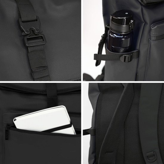 Рюкзак роллтоп Nikibo Trekker, колір чорний - 30011105-01 Рюкзак роллтоп Nikibo Trekker, колір чорний - 30011105-01