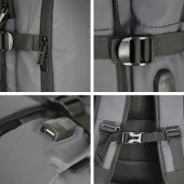 Рюкзак-сумка Nikibo Journey, колір сірий - 30012505-07