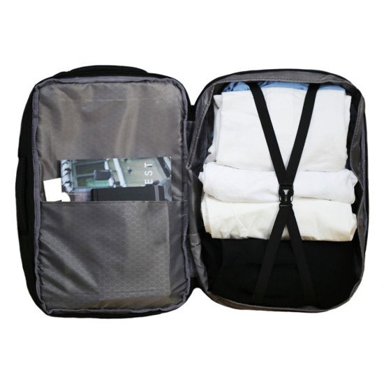 Рюкзак-сумка Nikibo Journey, колір сірий - 30012505-07