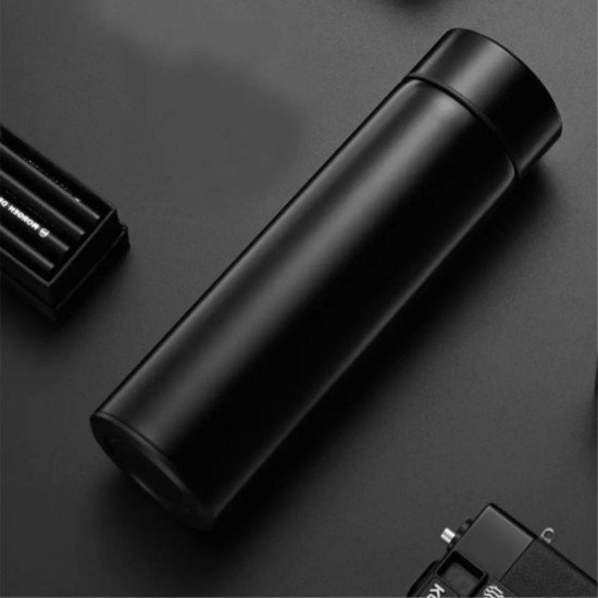 Термос 500 мл сталевий Line Art Cusco з індикатором температури, вакуумний, колір чорний - 60032922-01 Термос 500 мл сталевий Line Art Cusco з індикатором температури, вакуумний, колір чорний - 60032922-01