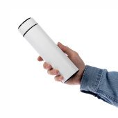 Термос 500 мл сталевий Line Art Cusco з індикатором температури, вакуумний, колір білий - 60032922-08