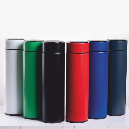 Термос 500 мл сталевий Line Art Cusco з індикатором температури, вакуумний, колір червоний - 60032922-02 Термос 500 мл сталевий Line Art Cusco з індикатором температури, вакуумний, колір червоний - 60032922-02