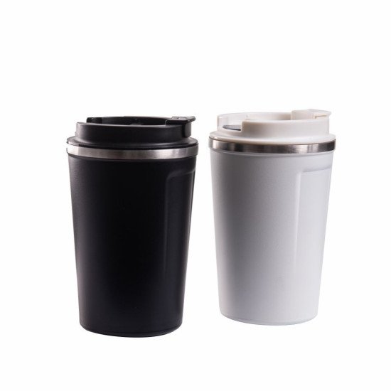 Термокружка 380 мл сталева з LED індикатором Line Art Lima, вакуумна, колір чорний - 60023022-01 Термокружка 380 мл сталева з LED індикатором Line Art Lima, вакуумна, колір чорний - 60023022-01