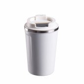 Термокружка 380 мл сталева з LED індикатором Line Art Lima, вакуумна, колір білий - 60023022-08