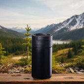 Термокружка 450 мл сталева Line Art Bogota, вакуумна, колір чорний - 60023122-01