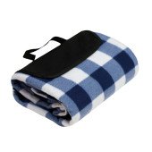 Плед флісовий двосторонній Soft Me Picnic 130х180см, колір темно-синій/білий/чорний - 70030105-44 Плед флісовий двосторонній Soft Me Picnic 130х180см, колір темно-синій/білий/чорний - 70030105-44