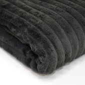 Плед флісовий Soft Me Line 130х180см, колір чорний - 70030305-01