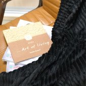 Плед флісовий Soft Me Line 130х180см, колір чорний - 70030305-01