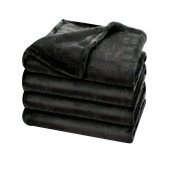 Плед флісовий Soft Me Fancy 130х180см, колір чорний - 70030405-01