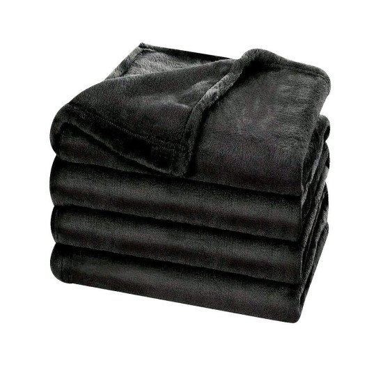 Плед флісовий Soft Me Fancy 130х180см, колір чорний - 70030405-01