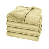 Плед флісовий Soft Me Fancy 130х180см, колір пісочно-бежевий - 70030405-17