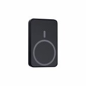 Повербанк 10000 mAh TheGeneral Ampato, бездротова зарядка 15W, цифровий індикатор, колір чорний - 40012619-01