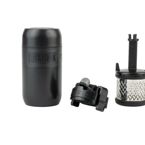 Заварник Kambukka з сіткою для чаю для термокружки Etna, колір чорний - 11-01054