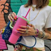 Термокухоль 950 мл сталева Kambukka Rio, вакуумна, колір рожевий/м'ятний - 11-08004 Термокухоль 950 мл сталева Kambukka Rio, вакуумна, колір рожевий/м'ятний - 11-08004