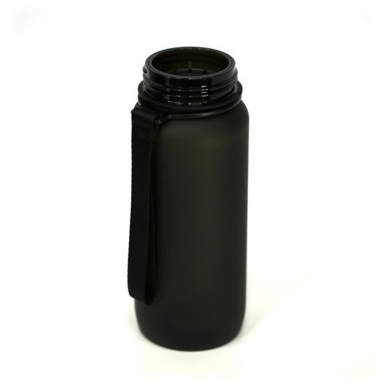 Пляшка для води 650 мл тританова Line Art Flores, колір чорний - 60014218-01