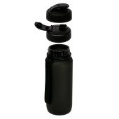 Пляшка для води 650 мл тританова Line Art Flores, колір чорний - 60014218-01