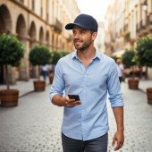 Кепка coFEE Smooth mesh, колір темно-синій - 4320.14 CO