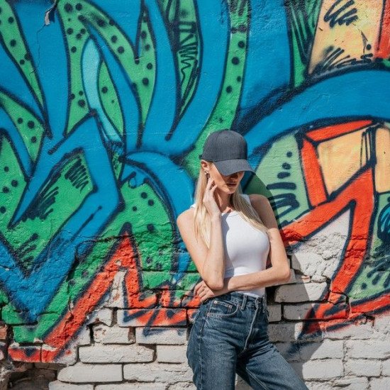 Кепка coFEE Recycled canvas, колір чорний - 4360.3 CO