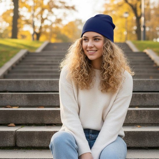 Шапка coFEE Jersey fleece, колір темно-синій - 3005.14 CO