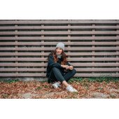 Шапка coFEE Cotton band, колір сірий - 3063.7 CO