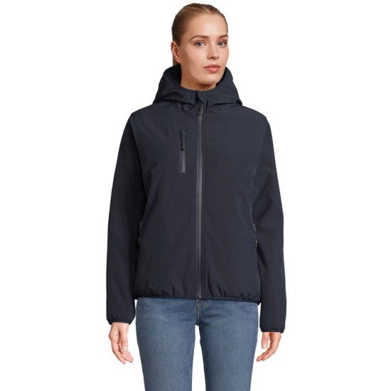 Куртка софтшел жіноча SOL'S Falcon Padded, колір темно-синій - 044502323XL