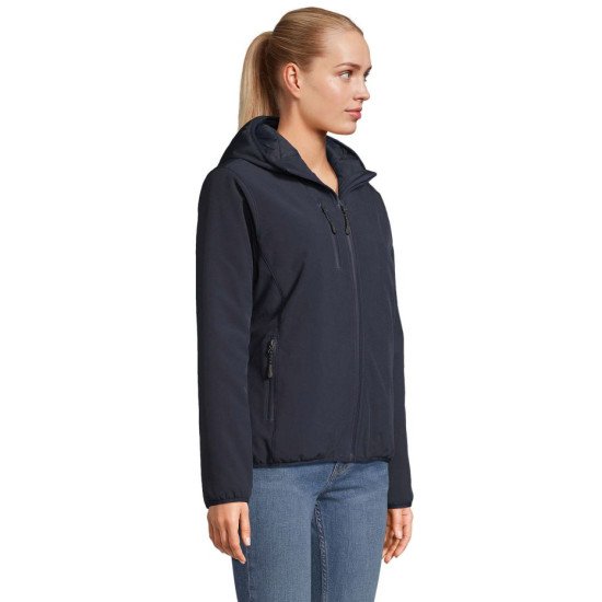 Куртка софтшел жіноча SOL'S Falcon Padded, колір темно-синій - 044502323XL