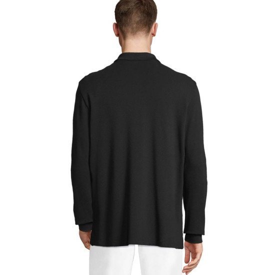 Лонгслів поло SOL’S Pacific LSL, колір чорний - 044413123XL