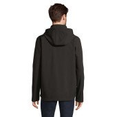 Куртка софтшел чоловіча SOL'S Race Hooded, колір чорний - 044473123XL