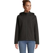 Куртка софтшел жіноча SOL'S Race Hooded, колір чорний - 044483123XL