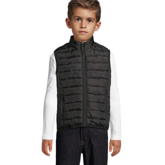 Жилет дитячий SOL’S Stream BW, колір чорний - 0444631204A