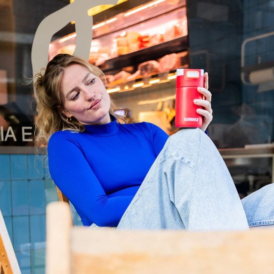 Термокружка 300 мл сталева Kambukka Etna, вакуумна, колір кораловий - 11-01055