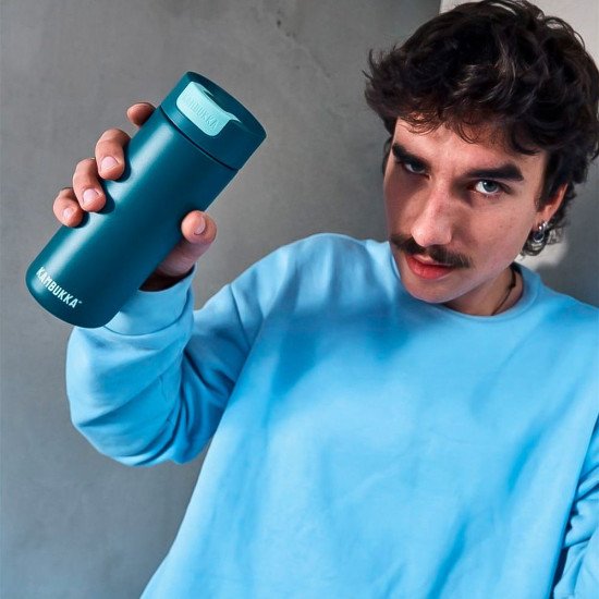 Термокружка 500 мл сталева Kambukka Olympus, вакуумна, колір насичений темно-синій - 11-02029