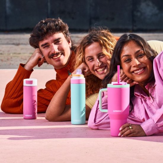 Термопляшка 600 мл сталева Kambukka Lagoon Insulated, вакуумна, колір м'ятний - 11-04063